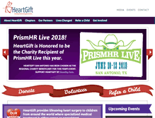 Tablet Screenshot of heartgift.org